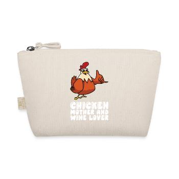 Chicken mother and wine lover - Organic Pouch - nature - Front