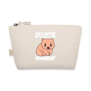 La vie est meilleure avec un wombat - Trousse biologique - nature - Devant