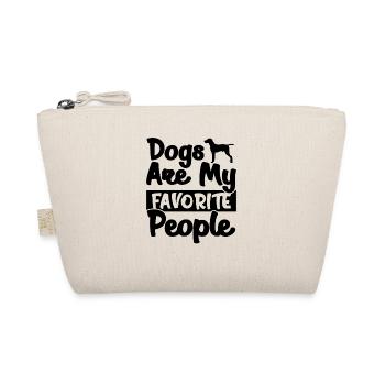 Dogs Are my favorite People - Organic Pouch - nature - Front