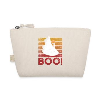 Boo Cute Ghost Saying Ghosts Spooky Halloween - Organic Pouch - nature - Front