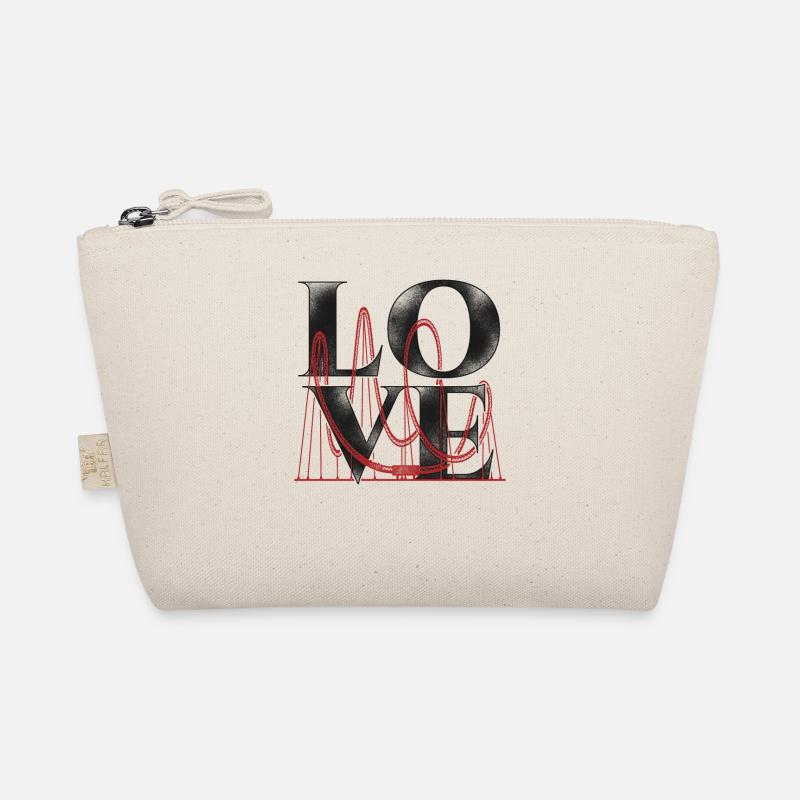 Roller Coaster Aquarelle Vintage Trousse biologique