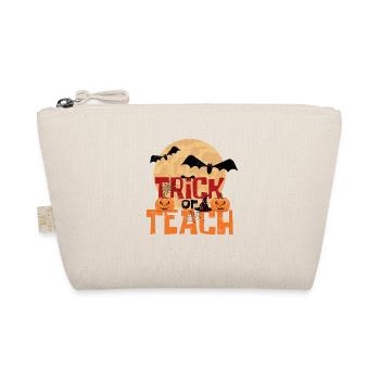Trick Or Teach Niedlich Halloween Lehrer Schule - Bio-Täschchen - Natur - Vorne