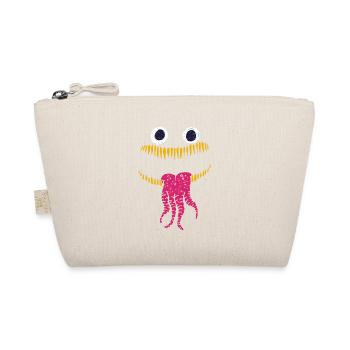 Halloween Monster Face Costume Cute Toddler - Organic Pouch - nature - Front