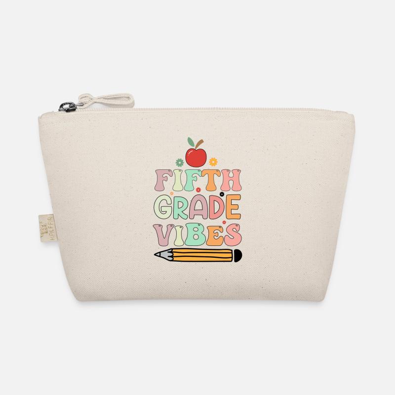 Fifth Grade Vibes 5th Grade Retro Back To School Organic Pouch