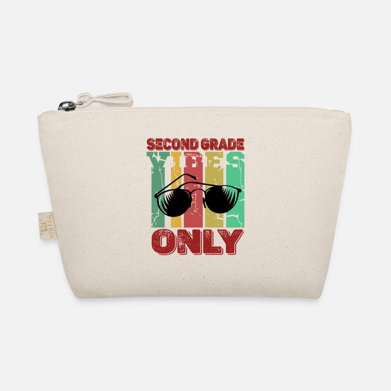 Second Grade Vibes 2nd Grade Retro Back To School Organic Pouch