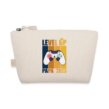 Level Up Dad 2023 Gamer Dad Geschenk Future Dad - Bio-Täschchen - Natur - Vorne
