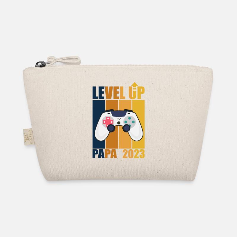 Level Up Dad 2023 Gamer Dad Geschenk Future Dad Bio-Täschchen