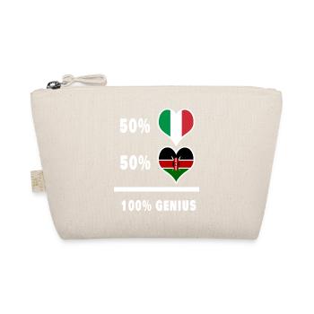Italy and Kenya genius /gift - Organic Pouch - nature - Front