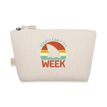 Vintage Désolé je ne peux pas c’est semaine Drôle de cadeau de requin - Trousse biologique - nature - Devant