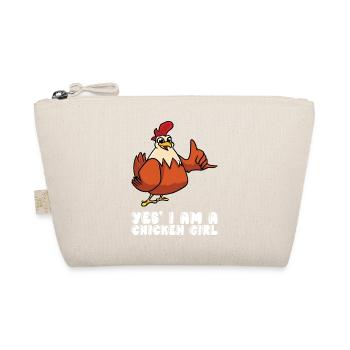 Oui, je suis une fille de poulet - Trousse biologique - nature - Devant