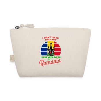 Funny "I just need to go to Romania" - Organic Pouch - nature - Front