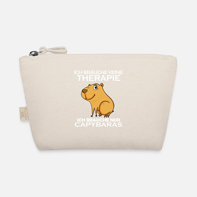 Capybara Wasserschwein - Bio-Täschchen - Natur