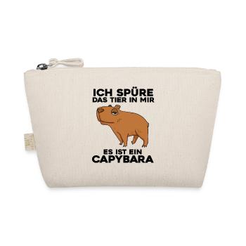Capybara Wasserschwein - Bio-Täschchen - Natur - Vorne