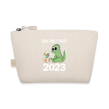 Baby Geburt 2023 Schwanger Geschenk - Bio-Täschchen - Natur - Vorne
