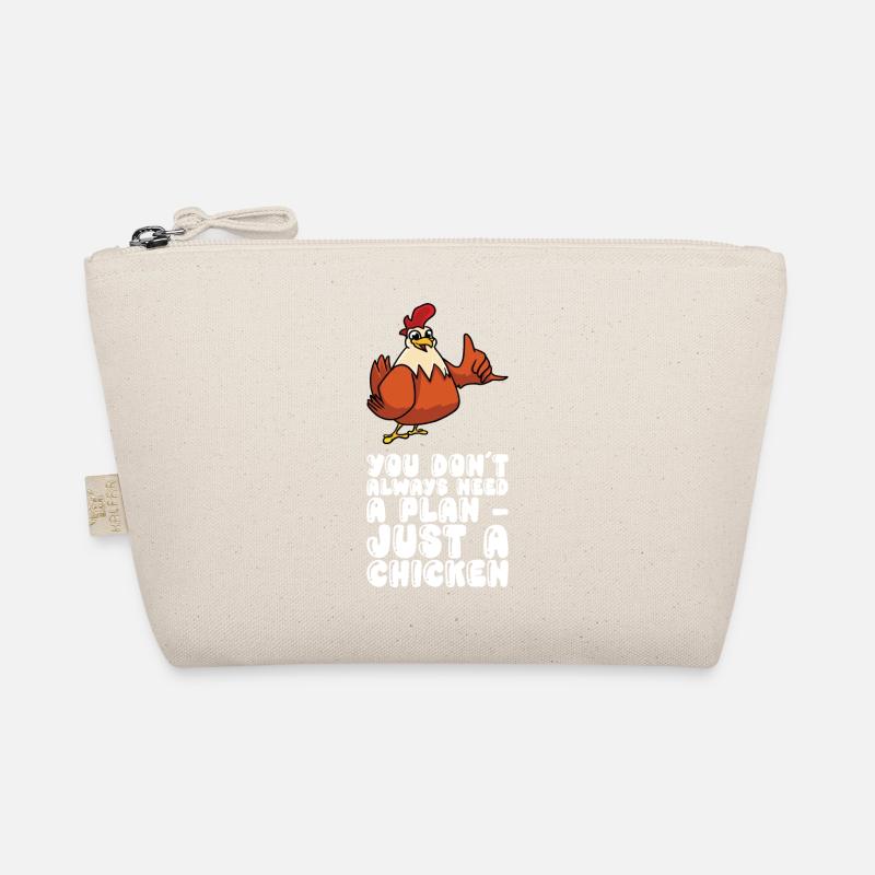 Man Braucht Nicht Immer Einen Plan, Nur Ein Huhn Bio-Täschchen