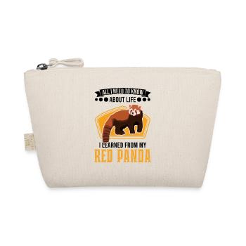 Roter Panda Geschenk Katzenbär Red Panda - Bio-Täschchen - Natur - Vorne