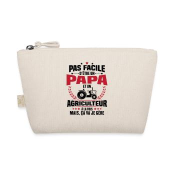 Pas facile D'être un Papa et un Agriculteur Cadeau - Trousse biologique - nature - Devant