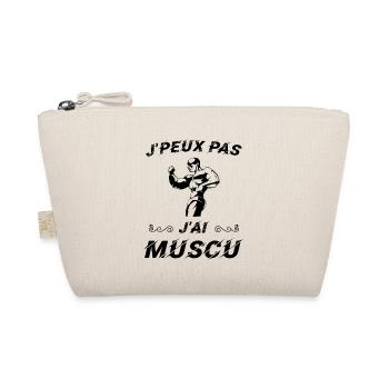 J peux pas j ai muscu - Trousse biologique - nature - Devant