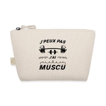 J peux pas j ai muscu - Trousse biologique - nature - Devant