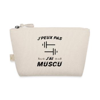 J peux pas j ai muscu - Trousse biologique - nature - Devant