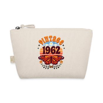 Retro and Vintage 1962 Woman 60 Years Anniversary - Organic Pouch - nature - Front