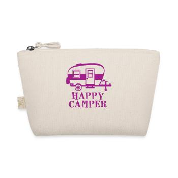 Happy Camper Nature Outdoor Mountains - Organic Pouch - nature - Front