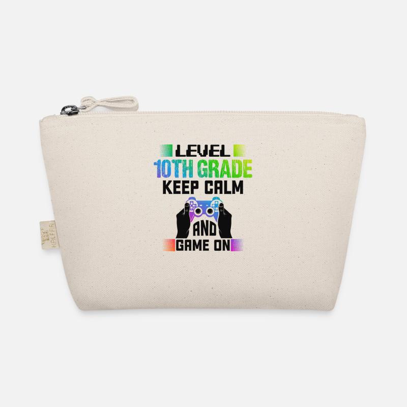 Level 10TH GRADE keep calm and game on Organic Pouch