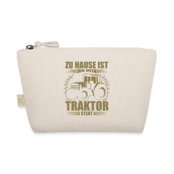 Landwirt Sprüche zu Hause ist wo mein Traktor - Bio-Täschchen - Natur - Vorne