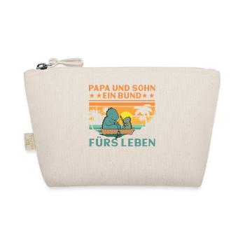 Papa und Sohn Ein Bund fürs Leben - Bio-Täschchen - Natur - Vorne