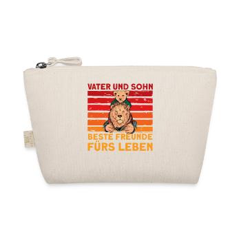 Papa und Sohn Beste Freunde fürs Leben - Bio-Täschchen - Natur - Vorne