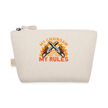 My Chainsaw My Rules - Organic Pouch - nature - Front