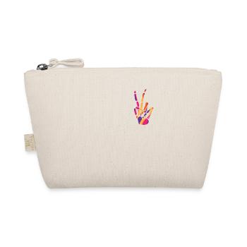 Sac Squelette Main Signe de Paix Creepy Cool - Trousse biologique - nature - Devant