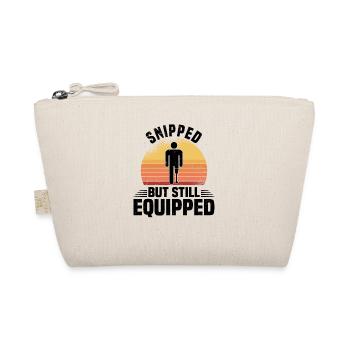 Amputated Invalid Prosthesis Handicap Wheelchair - Organic Pouch - nature - Front