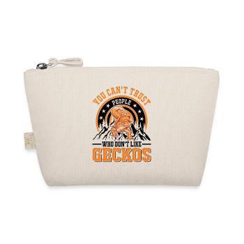 Gecko Gift Leopard Gecko - Organic Pouch - nature - Front