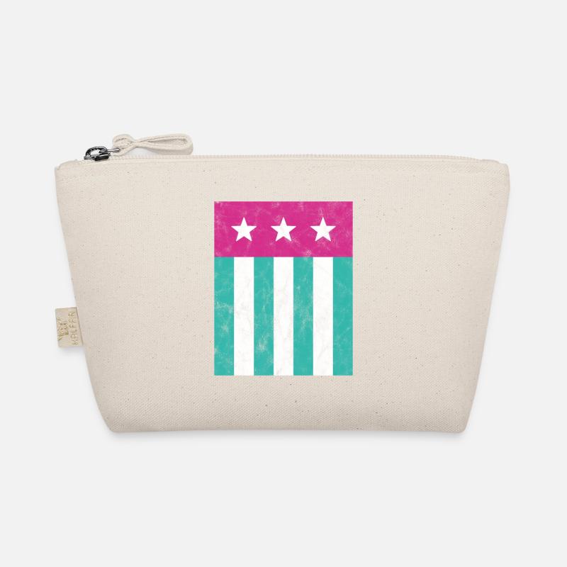 Étoiles et rayures Drapeau Rose Vert Trousse biologique