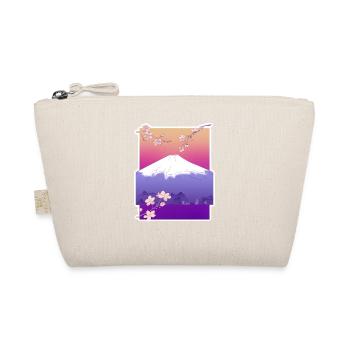 Japon montagne beau design avec des fleurs - Trousse biologique - nature - Devant