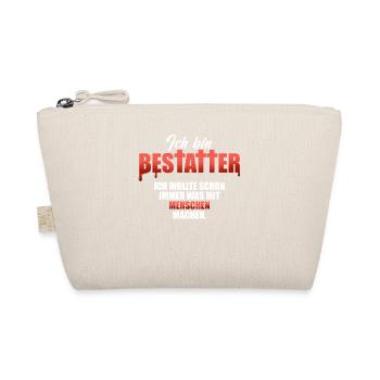 Lustiges Design für Bestatter und - Bio-Täschchen - Natur - Vorne