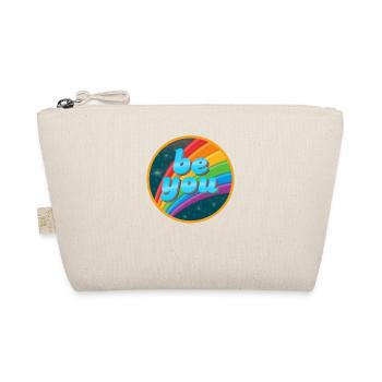 LGBTQ Be You Gay Pride LGBT Ally Rainbow Flag - Organic Pouch - nature - Front