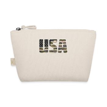 USA Patriotic For US Men Women Camouflage - Organic Pouch - nature - Front
