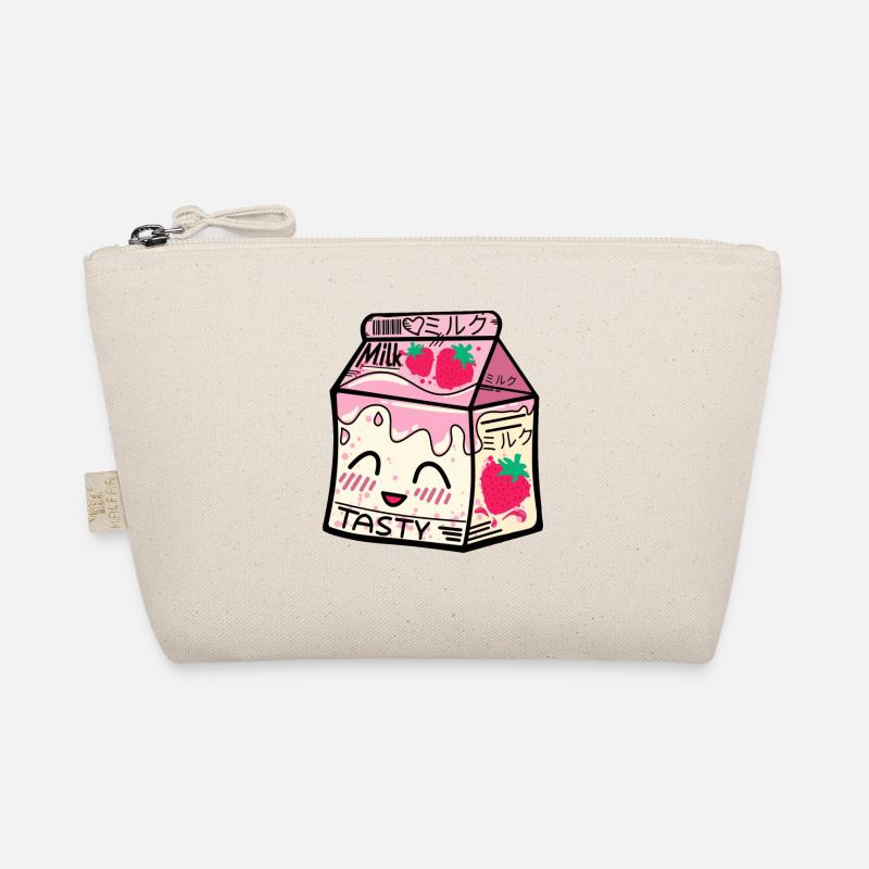 Pack de lait à la fraise kawaii Trousse biologique
