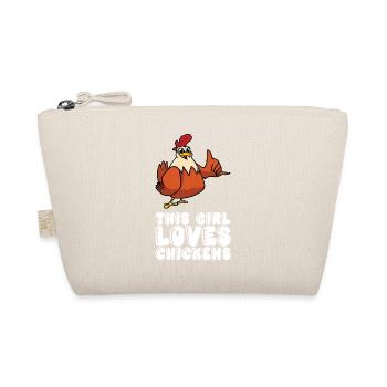 Cette fille aime les poulets - Trousse biologique - nature - Devant