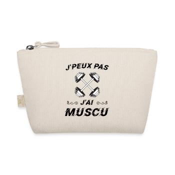J peux pas j ai muscu - Trousse biologique - nature - Devant