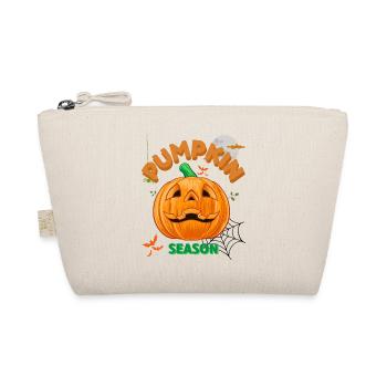 The Season Pumpkin Autumn Tree Orange Fall Leaves - Organic Pouch - nature - Front