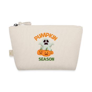 The Season Pumpkin Autumn Tree Orange Fall Leaves - Organic Pouch - nature - Front