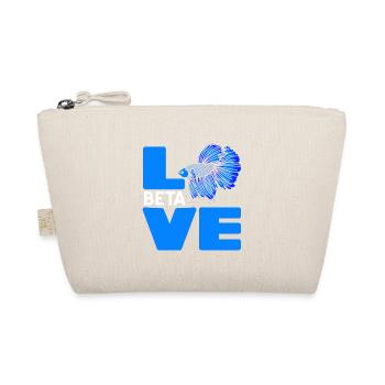 LOVE Beta Fish Awesome Fishing Designs T-Shirt - Trousse biologique - nature - Devant