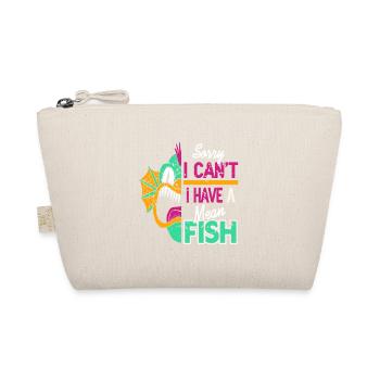 Sorry I Can't I Have A Mean Fish Vintage Funny - Bio-Täschchen - Natur - Vorne