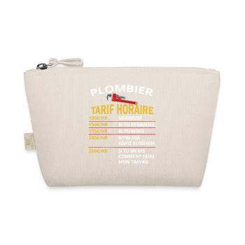Plombier Tarif horaire cadeau pour plombier - Trousse biologique - nature - Devant