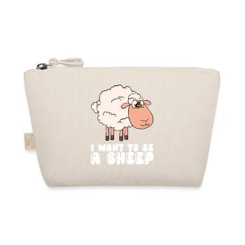 I want to be a sheep - Organic Pouch - nature - Front
