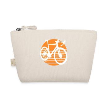 Road Bike Design for Cyclists Vintage - Organic Pouch - nature - Front