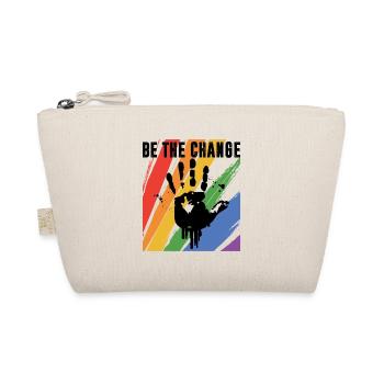 Be The Change Gay Pride Lgbtq Rainbow Transgender - Bio-Täschchen - Natur - Vorne
